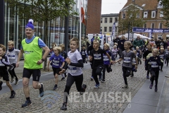 Starten på børneløbet på 1.3 km er gået - Foto: René Lind Gammelmark