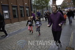 Starten på børneløbet på 1.3 km er gået - Foto: René Lind Gammelmark