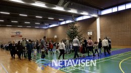 Omkring 200 var til juletræsfest